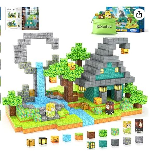 Enchanted Forest Magnetic Building Cubes STEM 88 pcs. - Picture 1 of 7